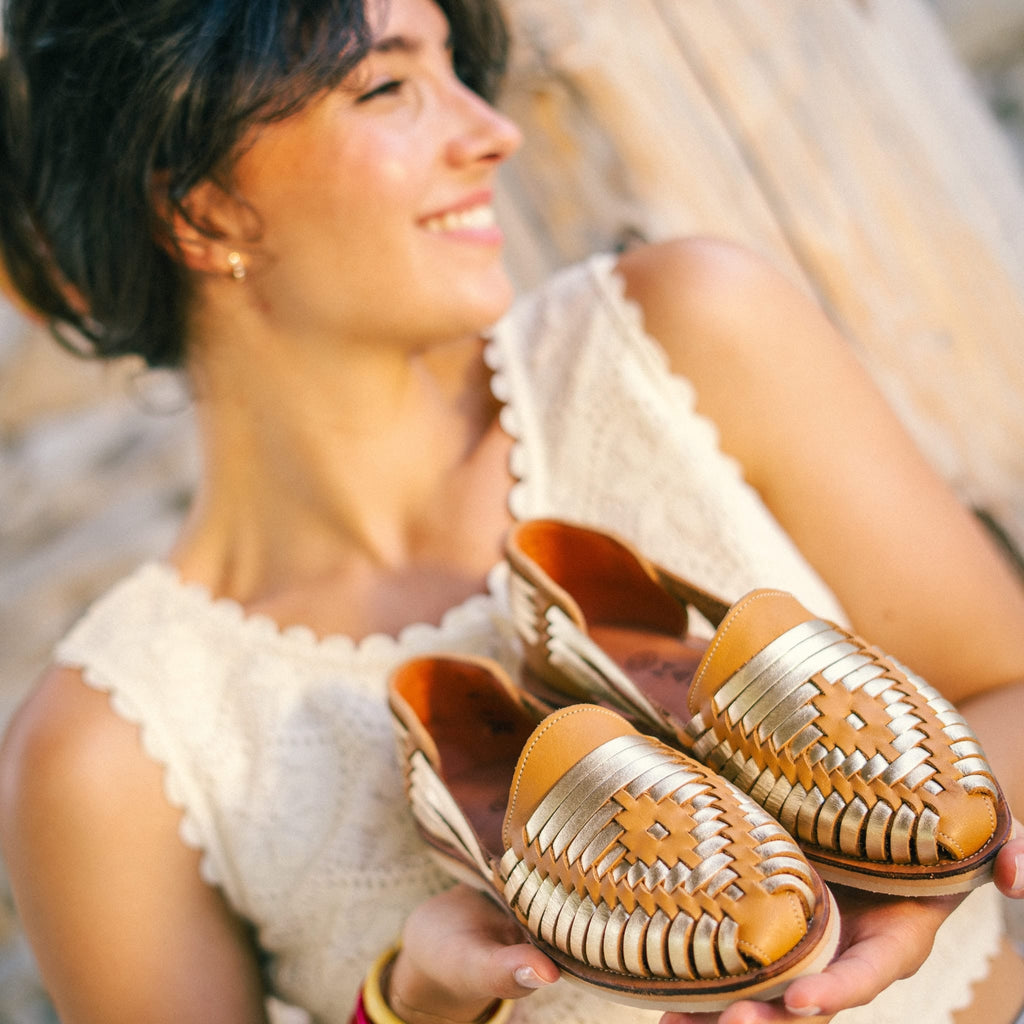 Huaraches Ibarra - Camello Champán