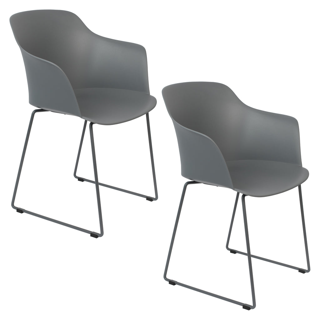Tango - Fauteuil De Salle À Manger - Plastique polypropylène - Gris