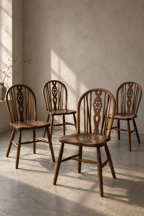 Suite De Quatre Chaises "Windsor" - Bois