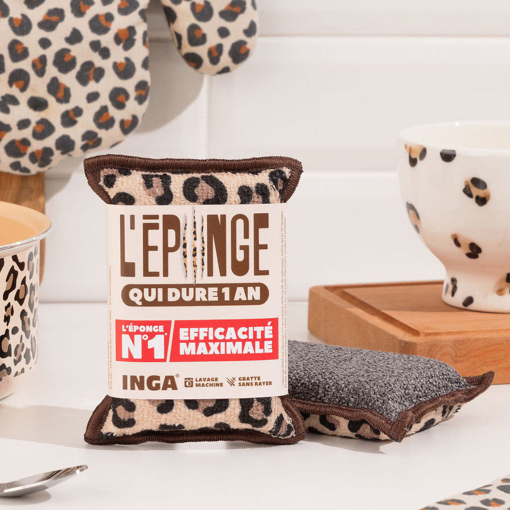 New - Duo D'Éponges Léopard