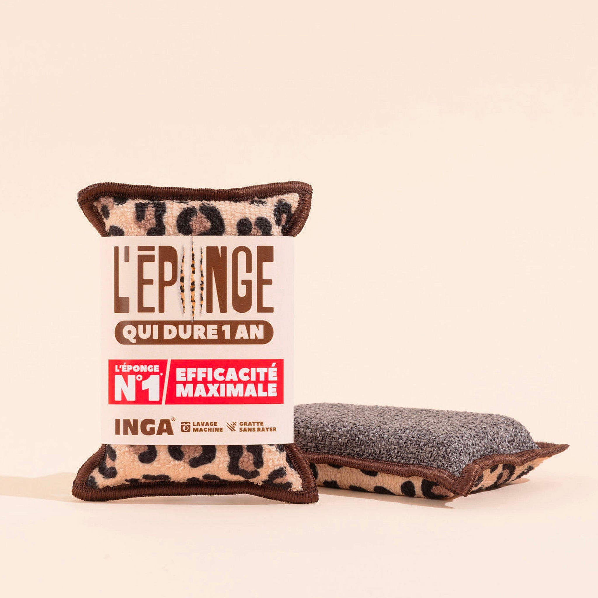 Nuevo - Esponjas Lavables 4 Leopardo