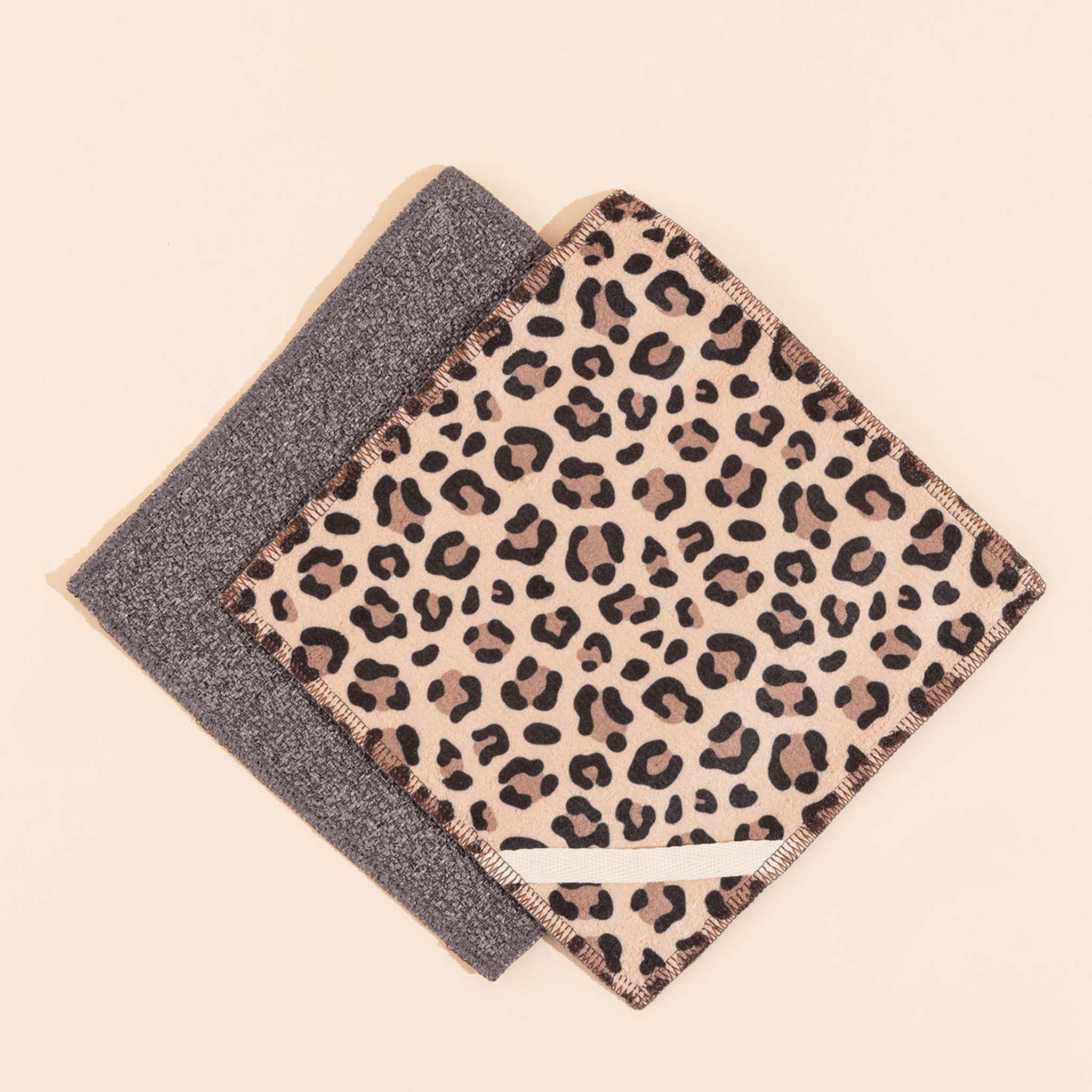 New - Leopard Flat Sponge Duo