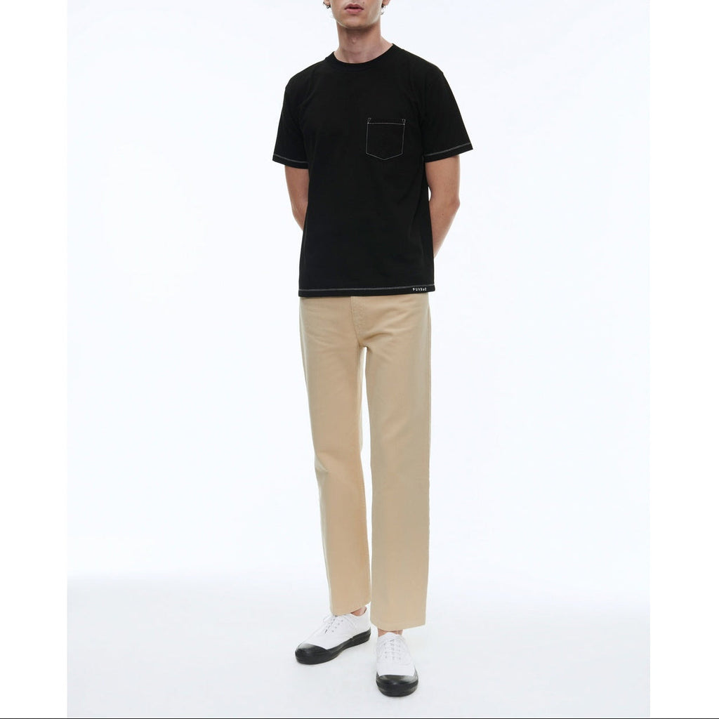Fursac - Camiseta En Jersey De Algodón Ecológico Bordado - Negro - Bordado Fursac