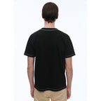Fursac - Camiseta En Jersey De Algodón Ecológico Bordado - Negro - Bordado Fursac
