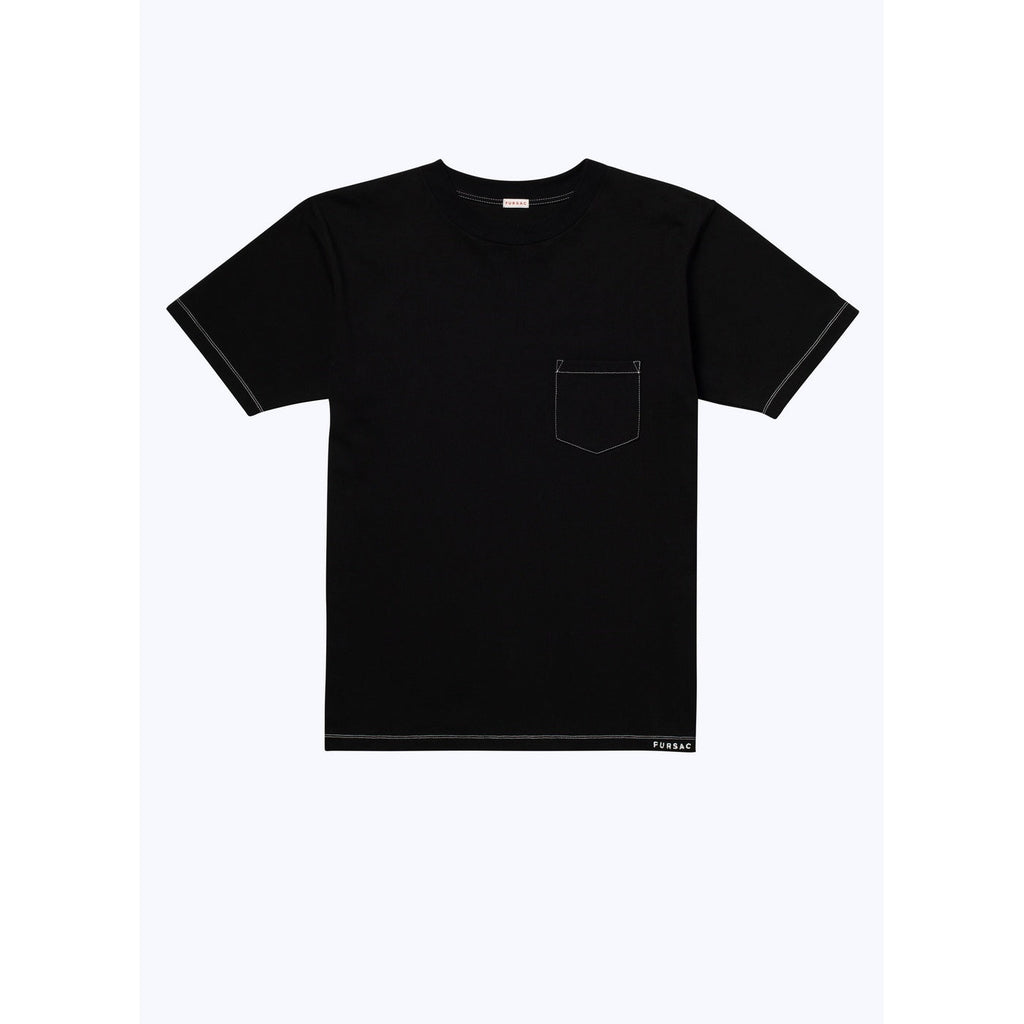 Fursac - Camiseta En Jersey De Algodón Ecológico Bordado - Negro - Bordado Fursac