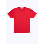 Embroidered Organic Cotton Jersey T-Shirt - Red - Fursac Embroidery