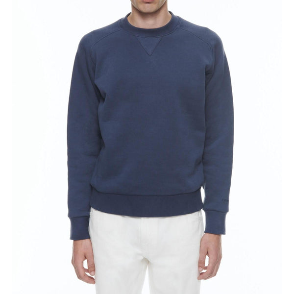 Fursac - Sweat À Col Rond En Jersey De Coton - Bleu Marine