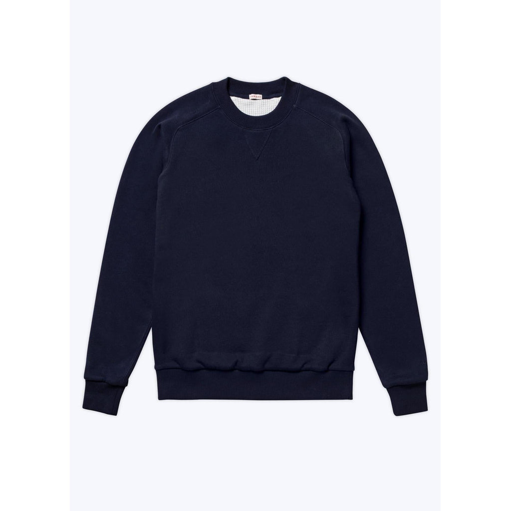 Crew-Neck Cotton Jersey Sweatshirt - Navy Blue