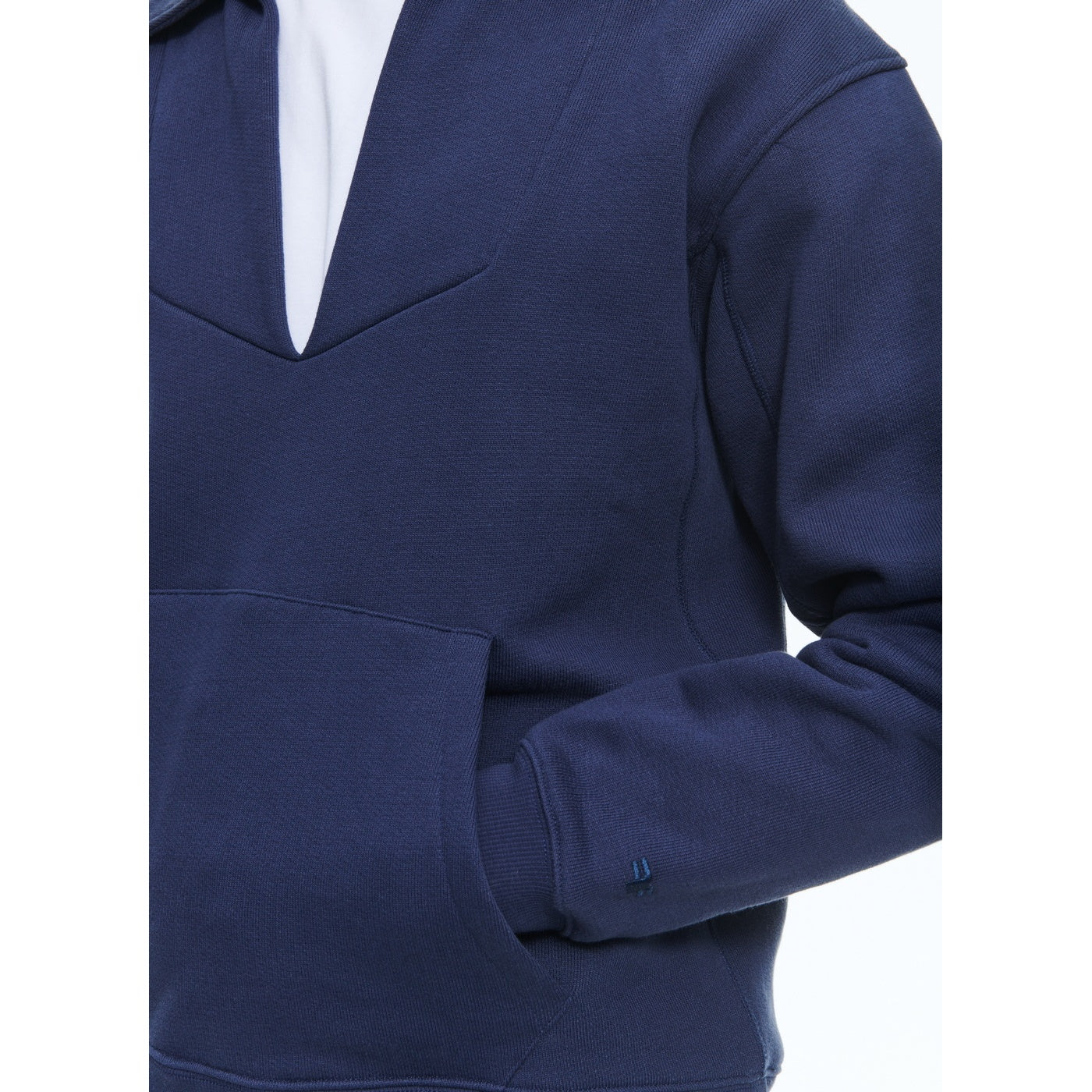 Fursac - Smock Sweatshirt in Organic Cotton - Navy Blue