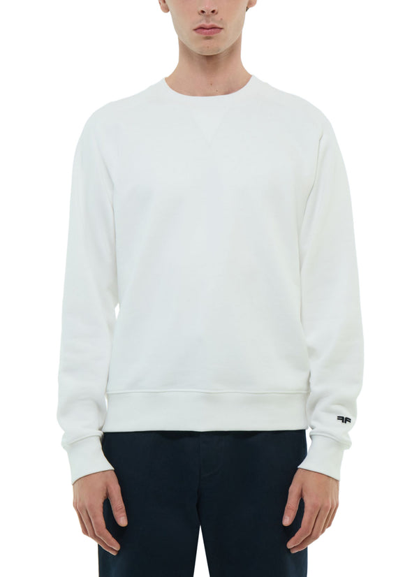 Crew Neck Sweatshirt - White