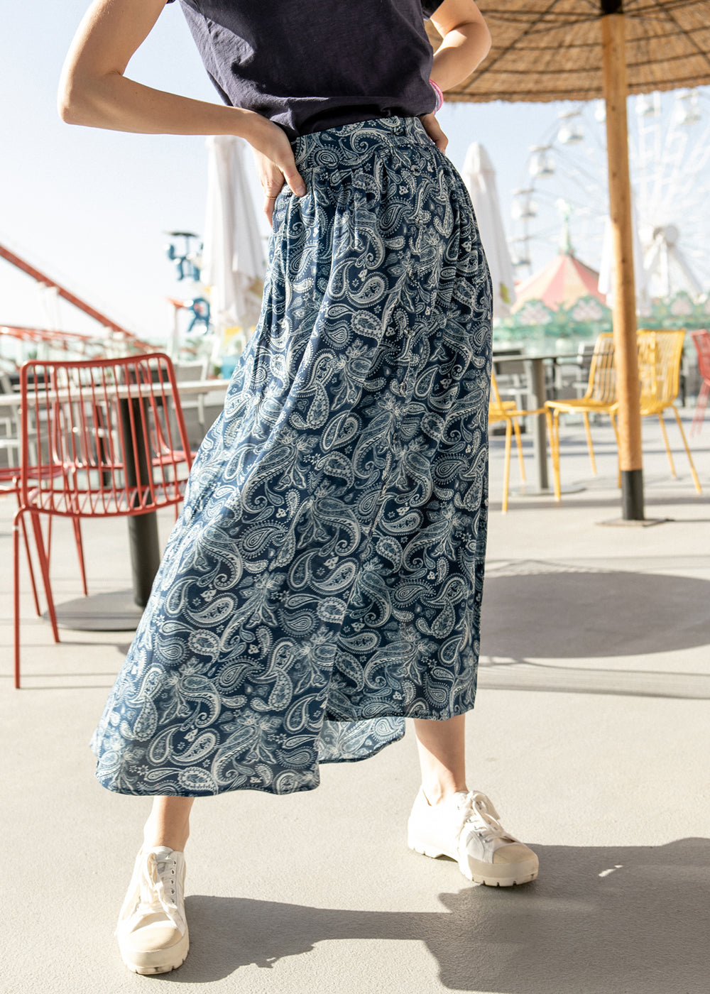Falda Fluida Gil - Paisley