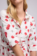 Robe Longue - Blanc Et Rouge