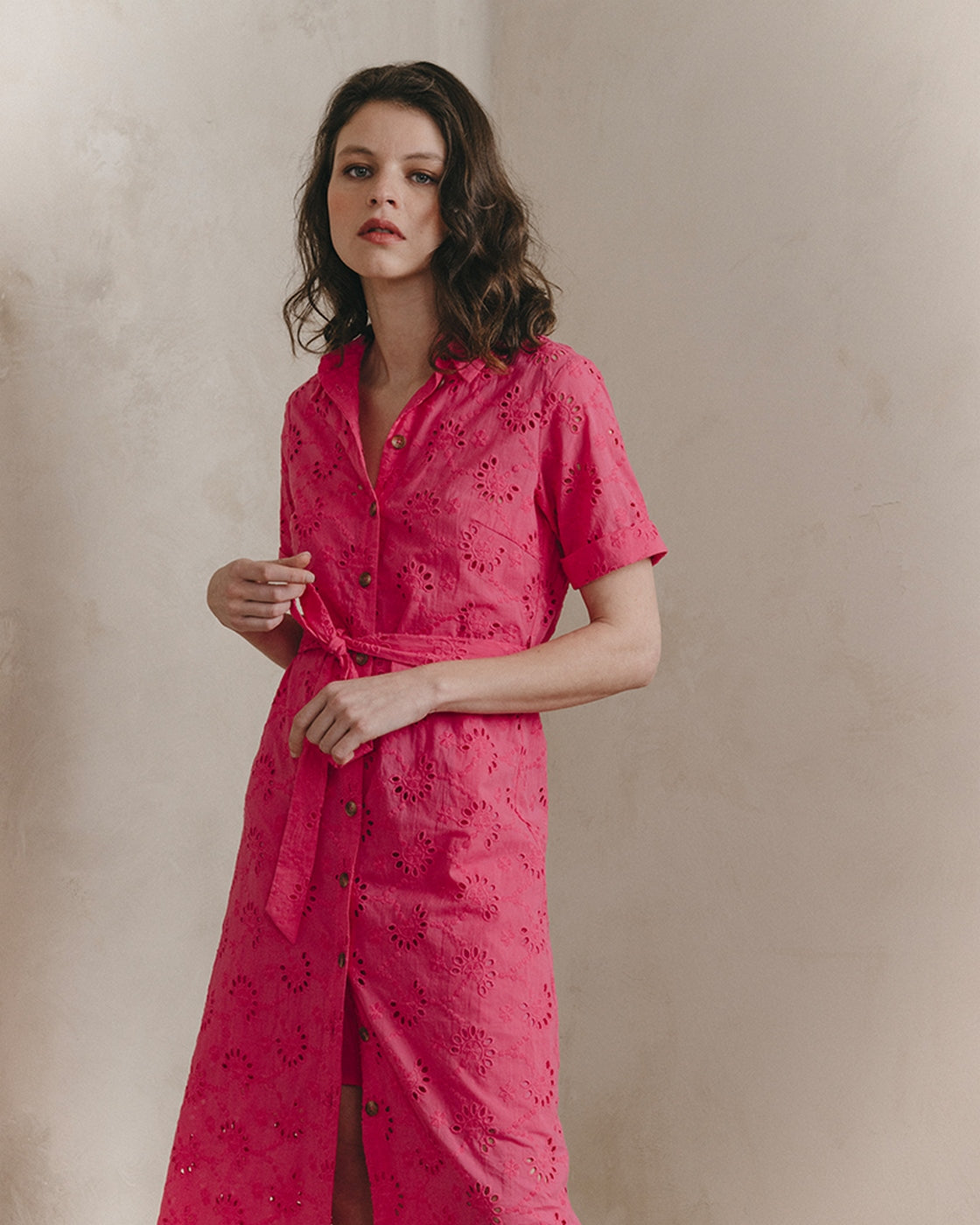 Robe Mi-Longue Jane Rose