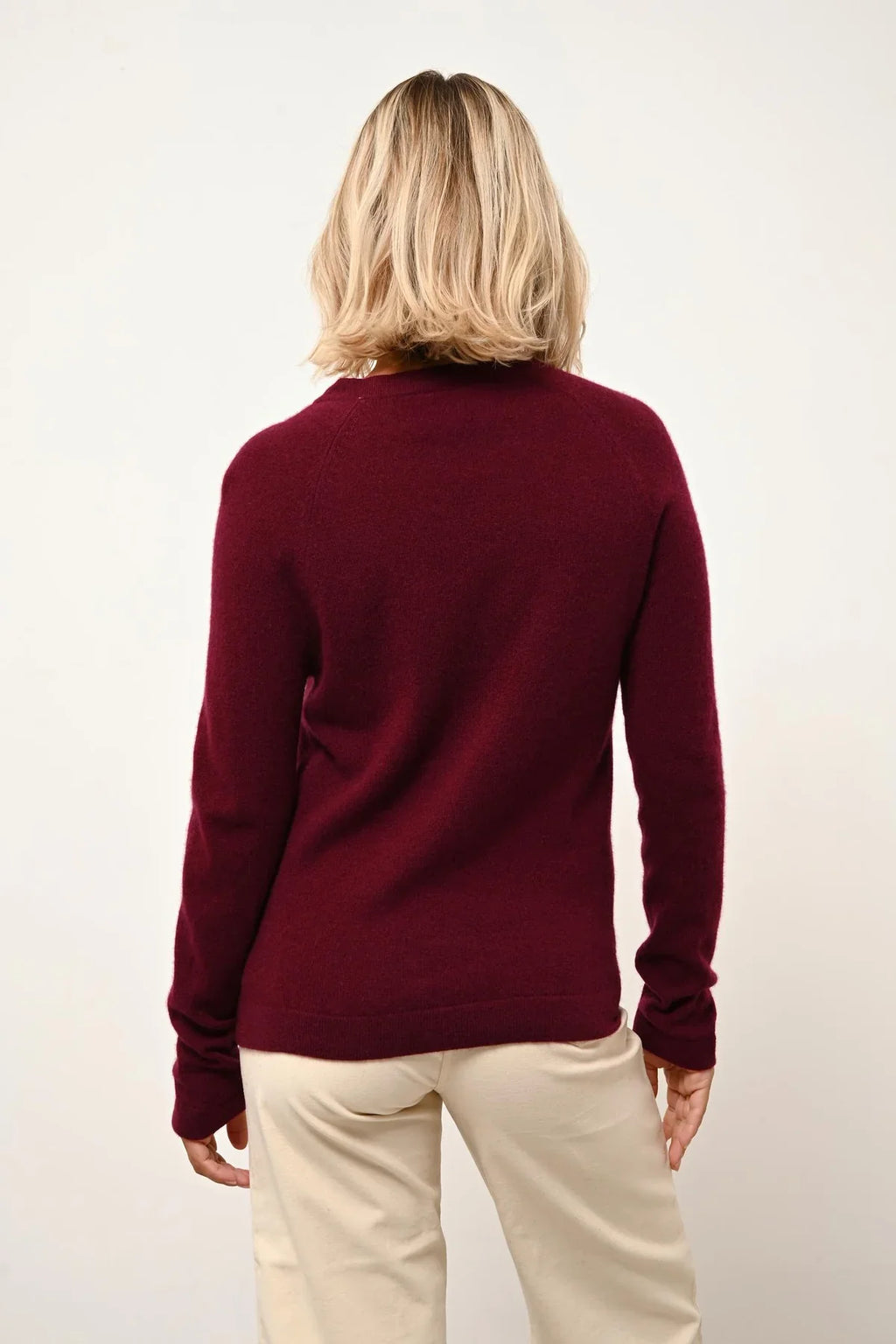 Pull Col Rond - Jane - Bordeaux