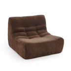 Janis - Chauffeuse Modulable 1 Place - Tissu Chenille - Marron