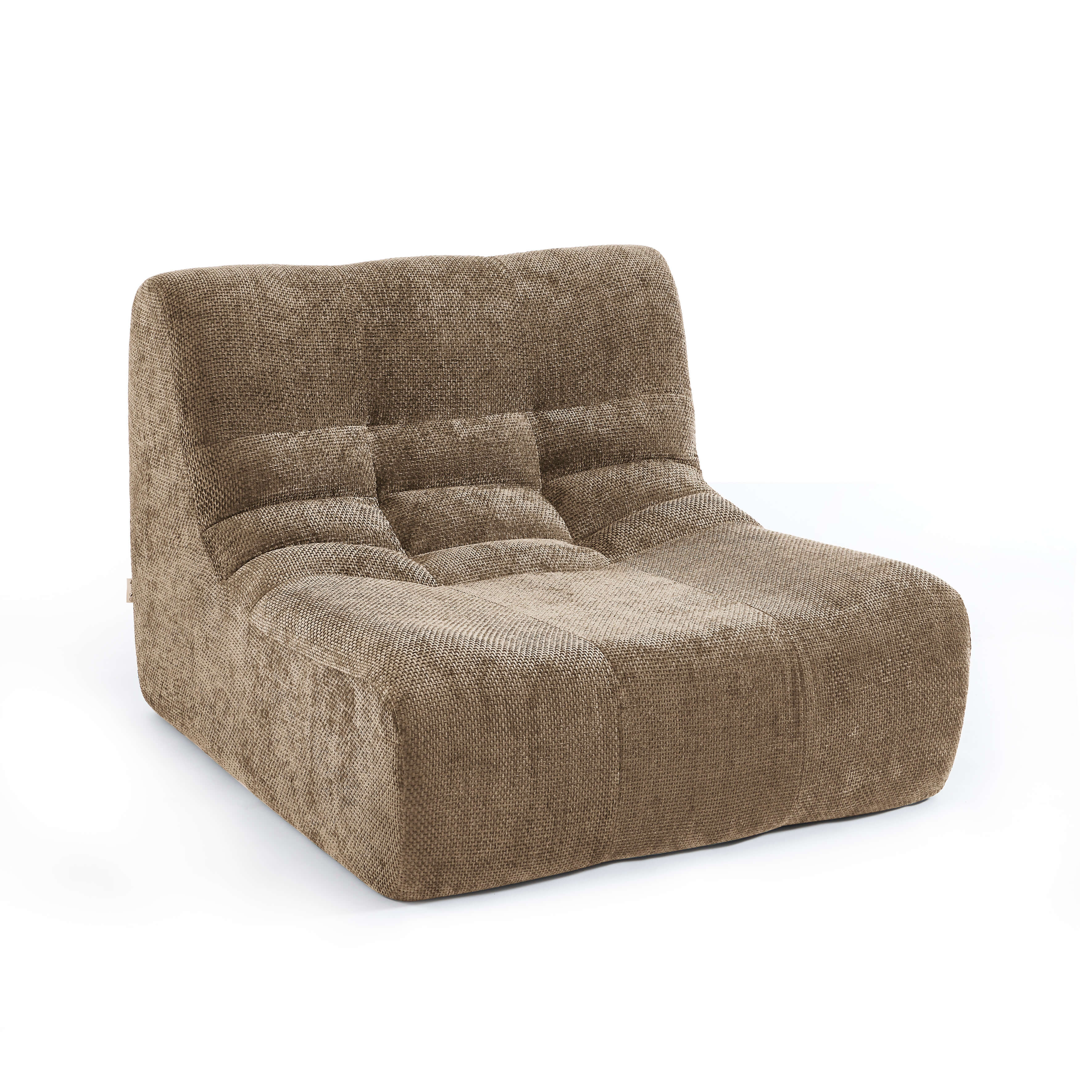 Janis - Chauffeuse - Tissu Chenille - Taupe