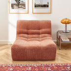 Janis - Modular 1 Seater Chair - Chenille Fabric - Terracotta