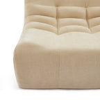 Janis - Modular 1 Seater Chair - Velvet - Beige