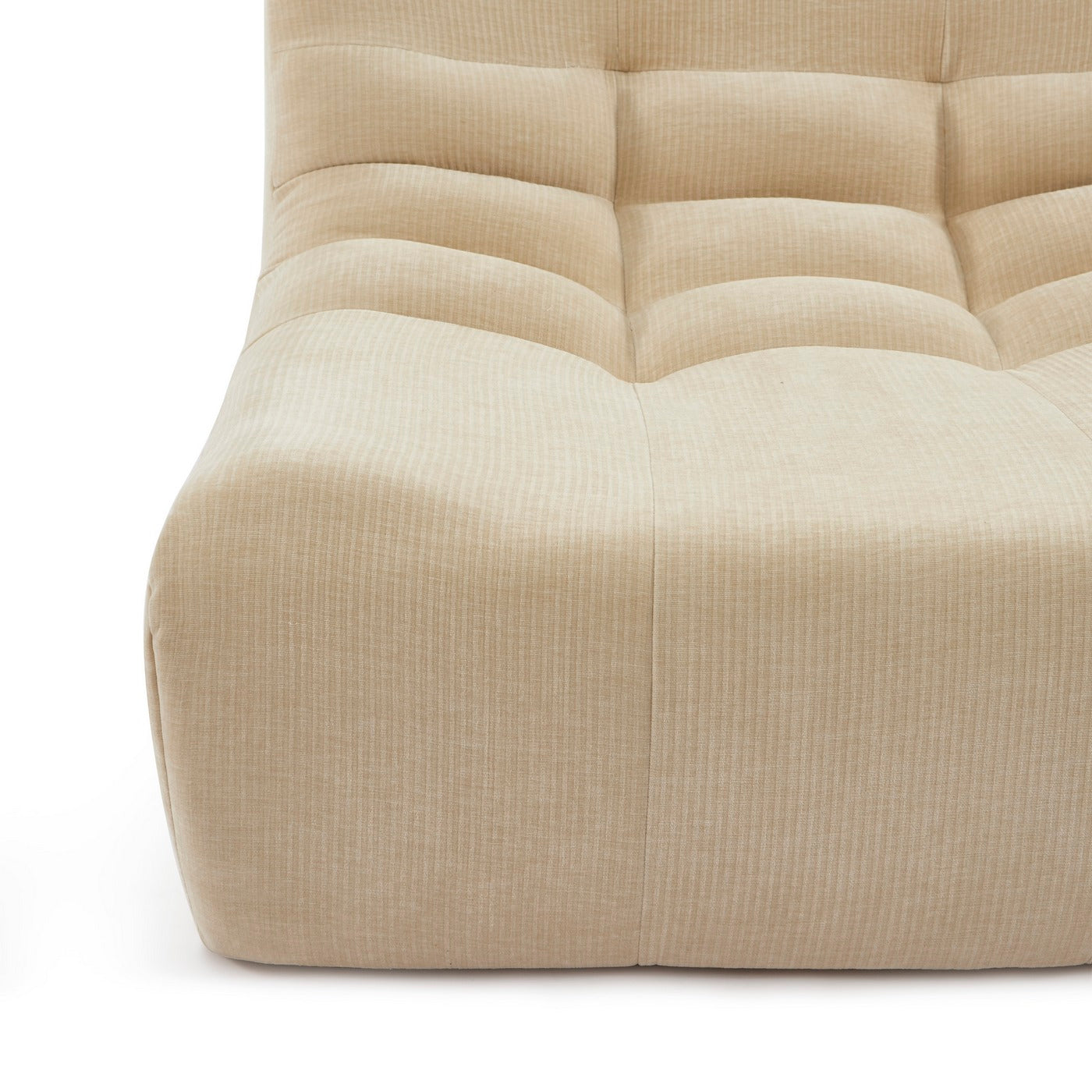 Janis - Modular 1 Seater Chair - Velvet - Beige
