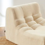 Janis - Modular 1 Seater Chair - Velvet - Beige