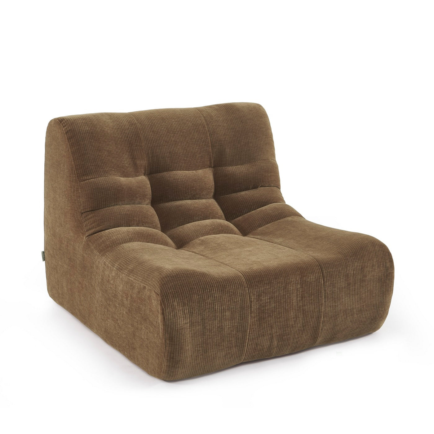 Janis - Modular 1 Seater Chair - Velvet - Brown
