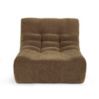Janis - Modular 1 Seater Chair - Velvet - Brown