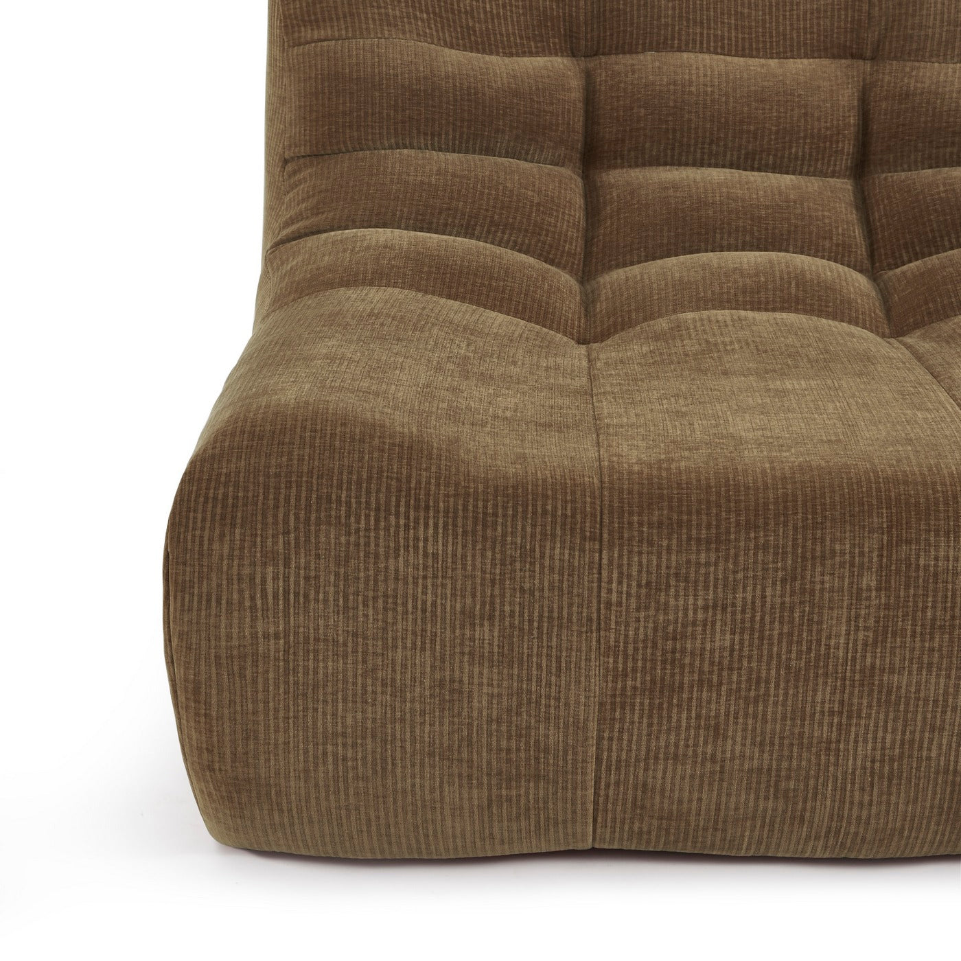 Janis - Modular 1 Seater Chair - Velvet - Brown
