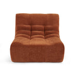 Janis - Chauffeuse Modulable 1 Place - Velours - Terracotta