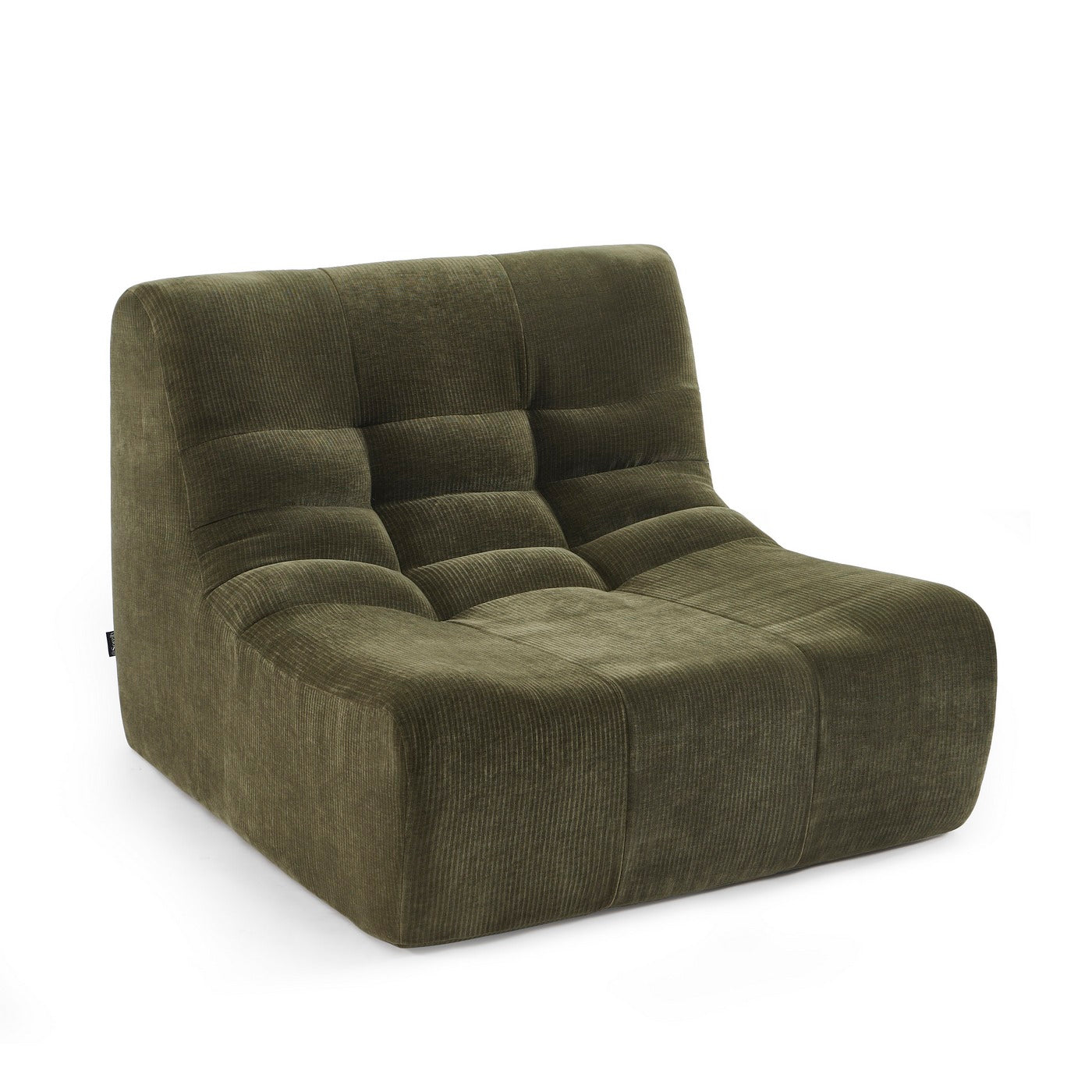 Janis - Modular 1 Seater Chair - Velvet - Green