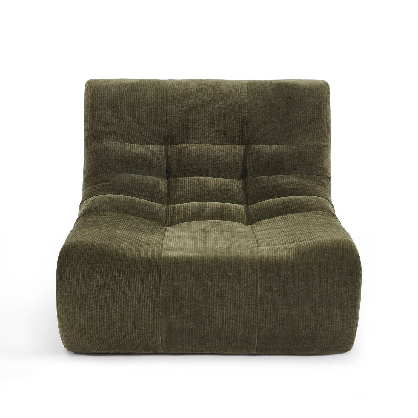 Janis - Modular 1 Seater Chair - Velvet - Green