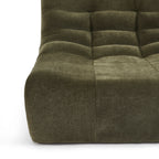 Janis - Modular 1 Seater Chair - Velvet - Green