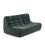 Janis - 2-Seater Modular Bench - Chenille Fabric - Green
