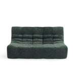 Janis - 2-Seater Modular Bench - Chenille Fabric - Green