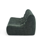 Janis - 2-Seater Modular Bench - Chenille Fabric - Green