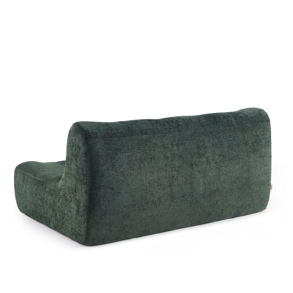 Janis - 2-Seater Modular Bench - Chenille Fabric - Green