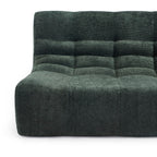 Janis - 2-Seater Modular Bench - Chenille Fabric - Green