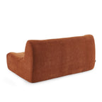 Janis - Modular 2-Seater Bench Seat - Velvet - Terracotta