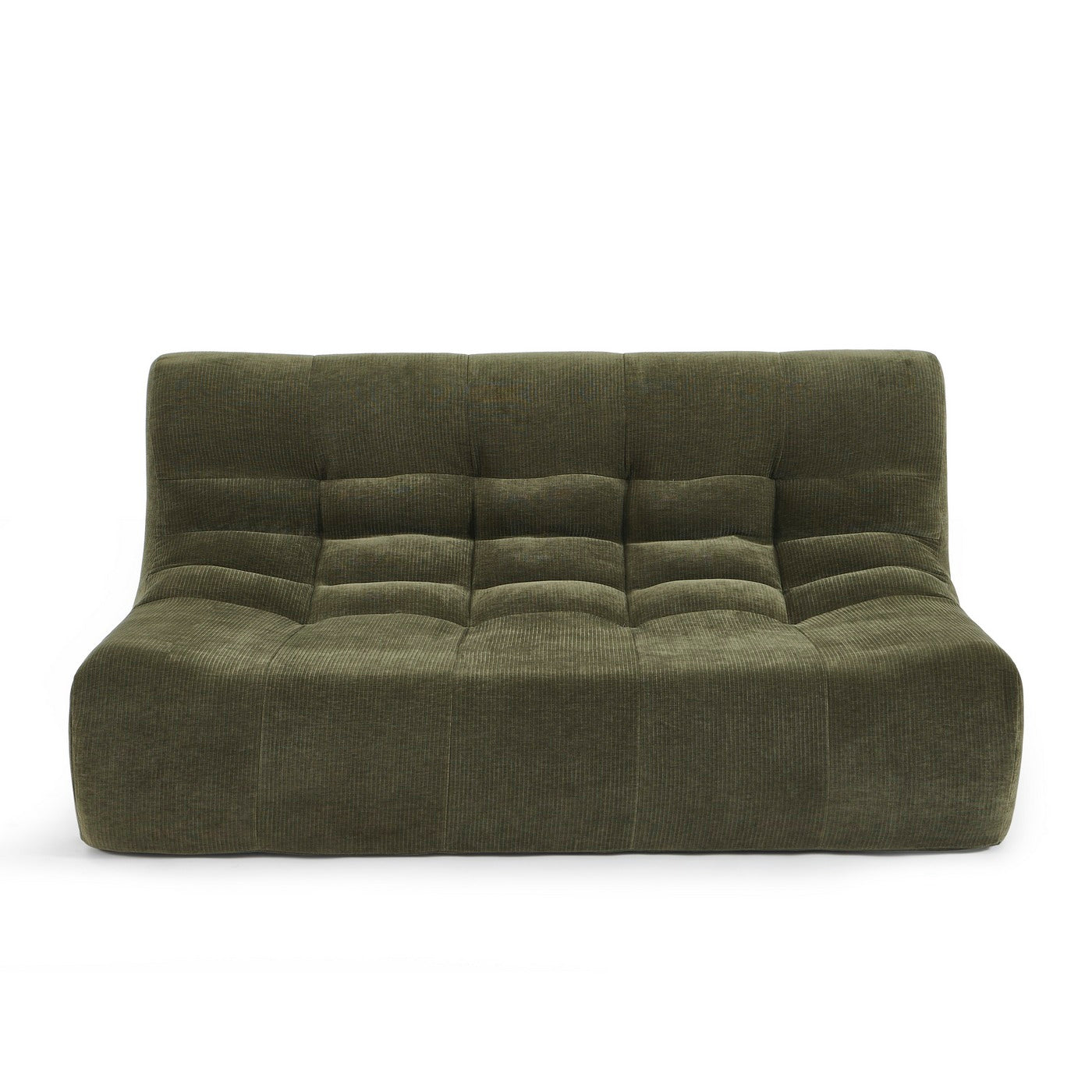 Janis - 2-Seater Modular Bench - Velvet - Green