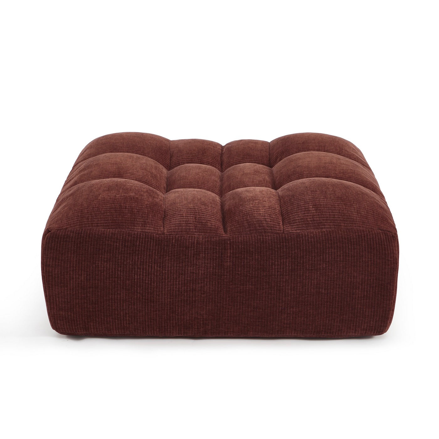 Janis - Pouf - Velvet - Burgundy