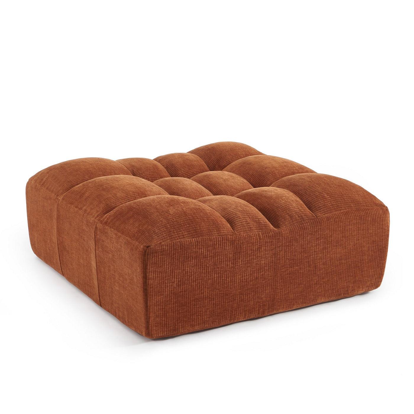 Janis - Pouf - Velours Terracotta