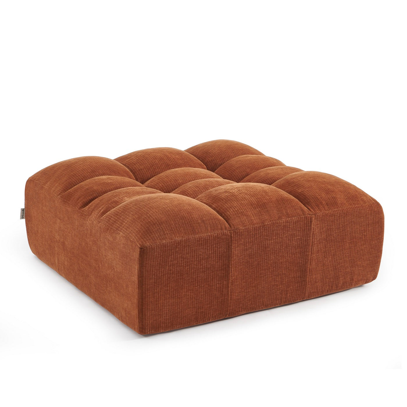 Janis - Pouf - Velours Terracotta