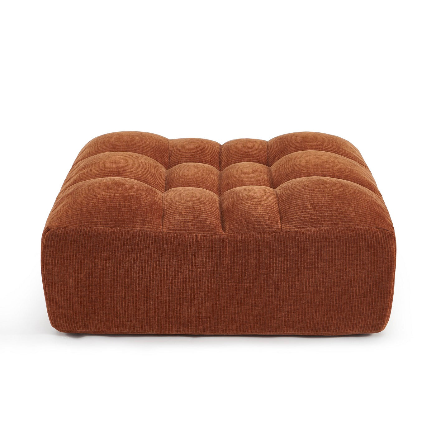 Janis - Pouf - Velours Terracotta