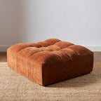 Janis - Pouf - Velours Terracotta
