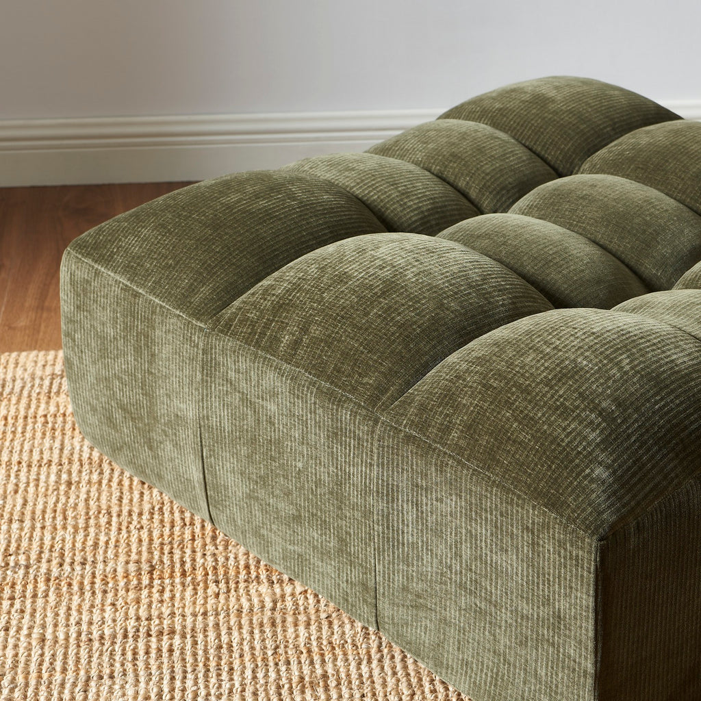 Janis - Pouf - Velvet - Green