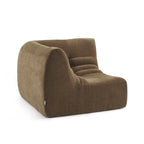 Janis - Modular Corner Armchair - Velvet - Brown
