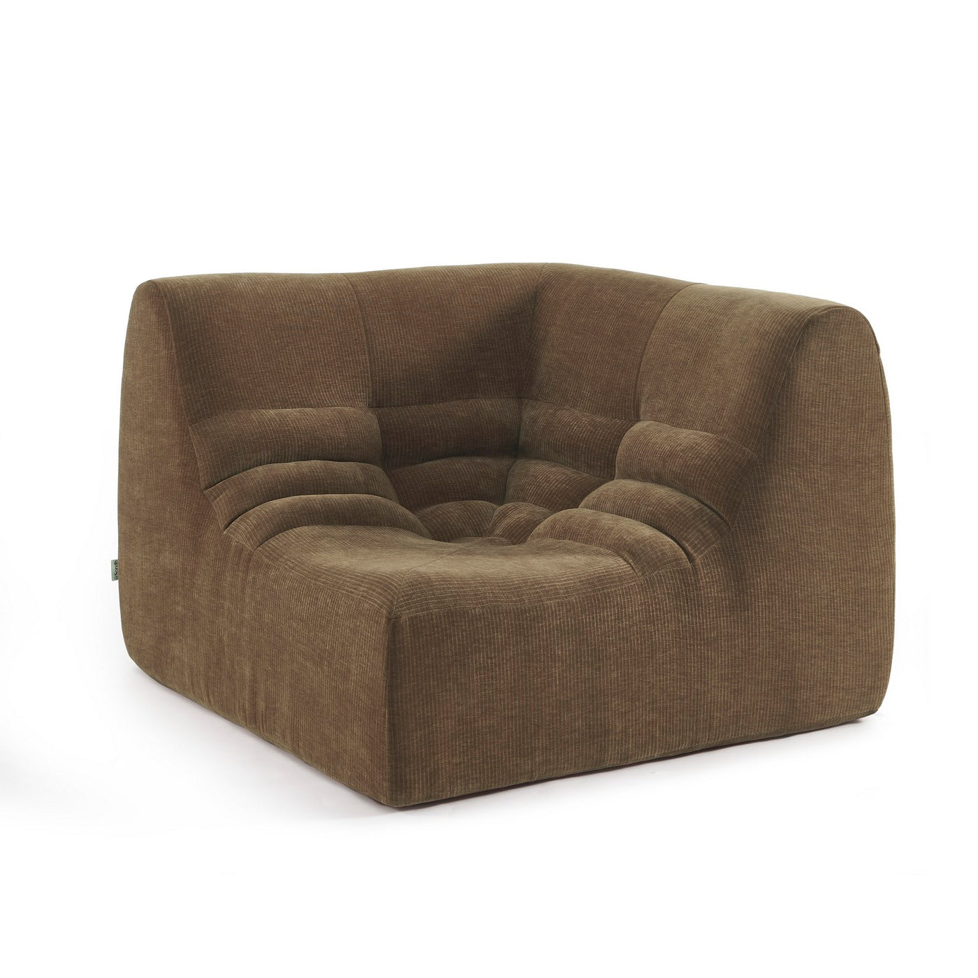 Janis - Modular Corner Armchair - Velvet - Brown