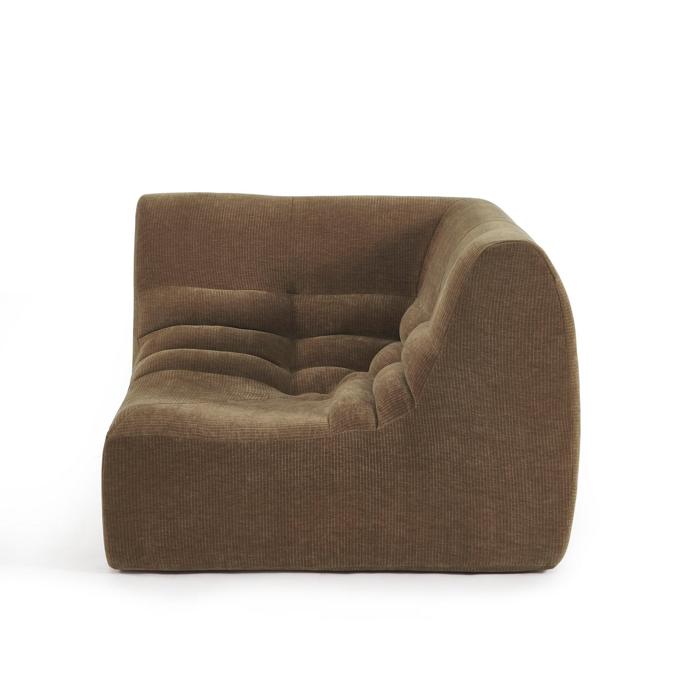 Janis - Modular Corner Armchair - Velvet - Brown