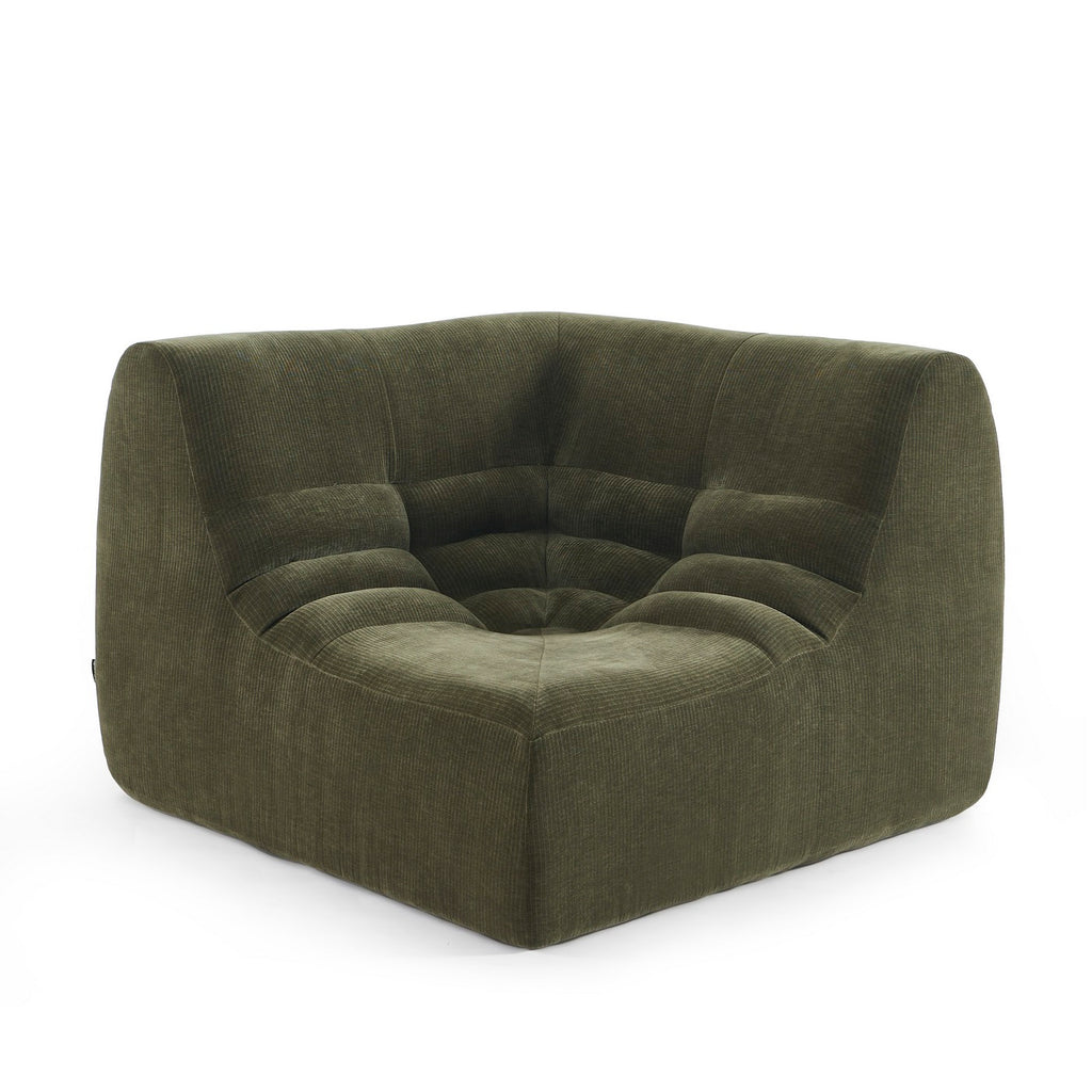 Janis - Modular Corner Chair - Velvet - Green