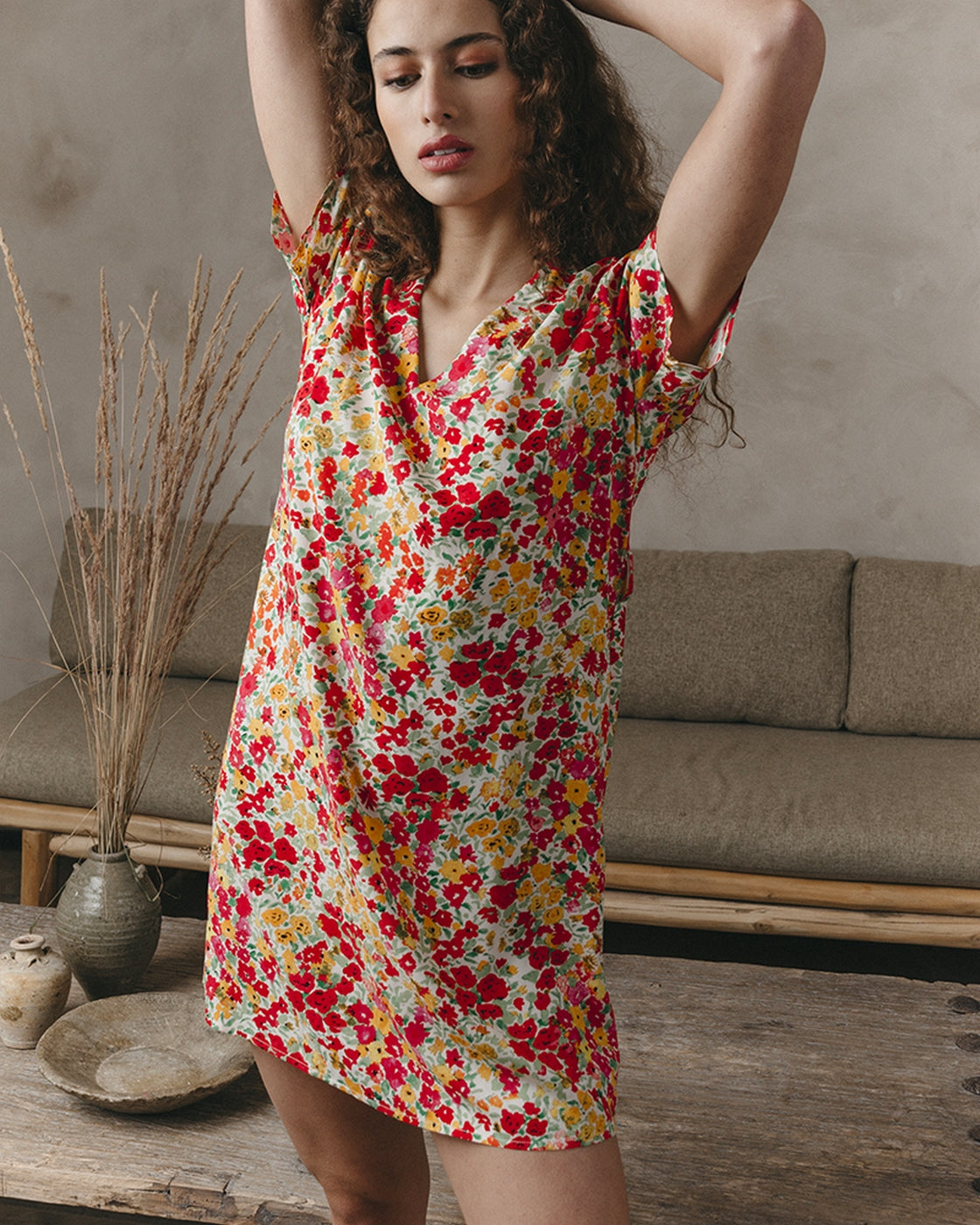 Robe Courte Jara - Rouge