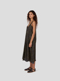 Vestido Java con estampado de leopardo negro